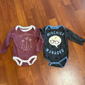Harry Potter Inspired Kids One-Piece Bodysuit - Burgundy "Dumbledore's Army"